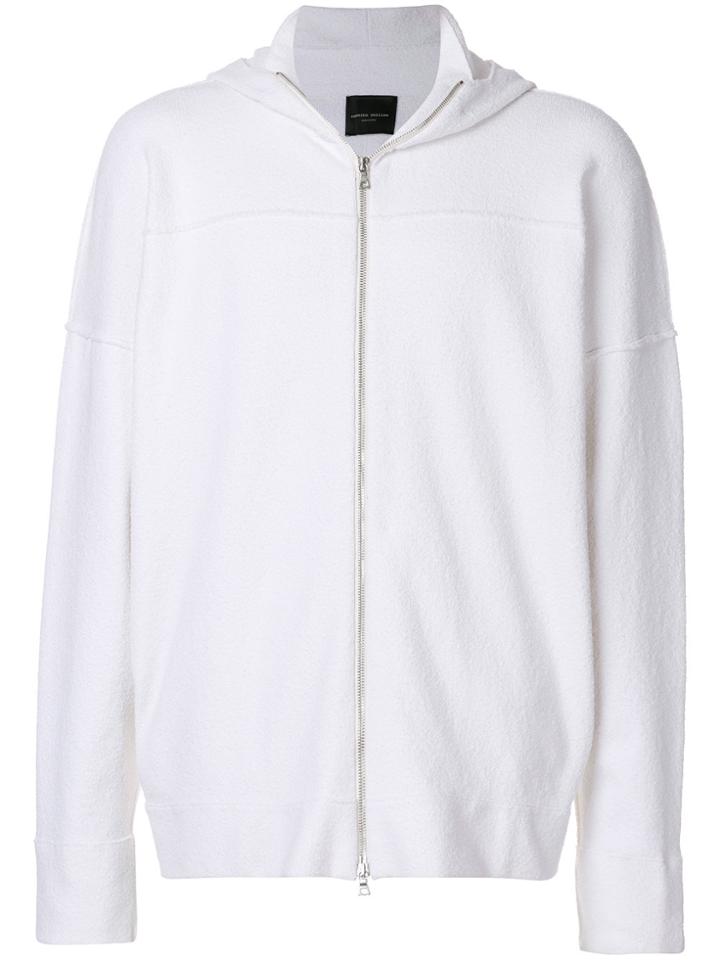 Roberto Collina Relaxed Fit Hoodie - White
