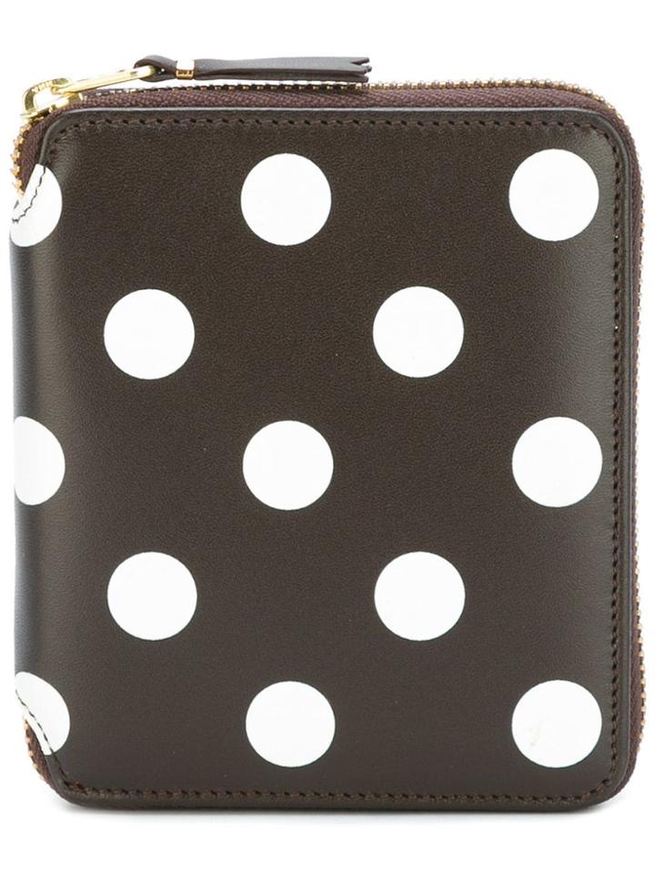 Comme Des Garçons Wallet Polka Dot Wallet - Brown