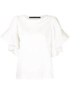 Muller Of Yoshiokubo Frill Short-sleeve Top - White