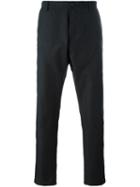 Oamc Pleated Tapered Trousers, Men's, Size: 32, Black, Polyester/cupro/virgin Wool
