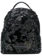 Kendall+kylie Sequinned Small Backpack - Black