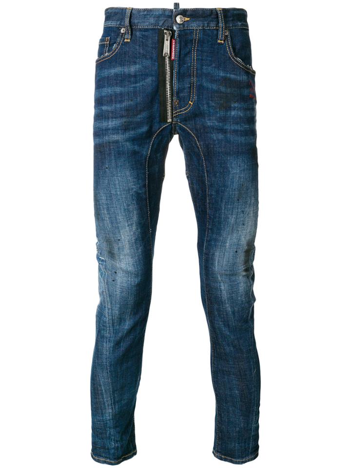 Dsquared2 Glam Head Twist Jeans - Blue