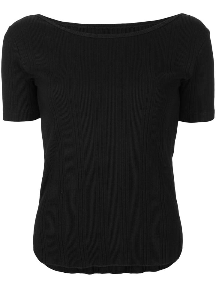 Estnation Scoop Neck T-shirt - Black