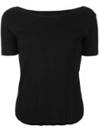 Estnation Scoop Neck T-shirt - Black