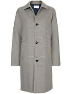 Astraet Houndstooth Pattern Coat - Nude & Neutrals