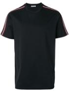 Dior Homme Stripe Sleeve T-shirt, Men's, Size: Medium, Black, Cotton/polyamide/spandex/elastane