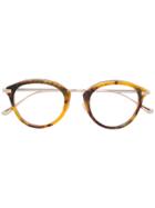 Tom Ford Eyewear Tortoiseshell Round Glasses - Brown