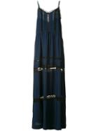 P.a.r.o.s.h. - Lace Maxi Dress - Women - Acetate/silk/cotton/polyamide - S, Blue, Acetate/silk/cotton/polyamide