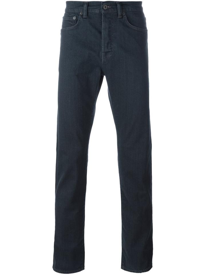 Edwin Straight Leg Jeans, Men's, Size: 34, Grey, Cotton/spandex/elastane/polyester/polyester