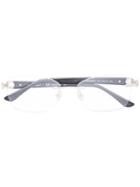 Salvatore Ferragamo Oval Frame Glasses, Black, Acetate/metal