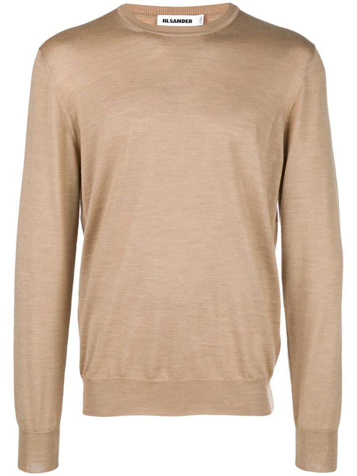 Jil Sander Crew Neck Sweater - Brown