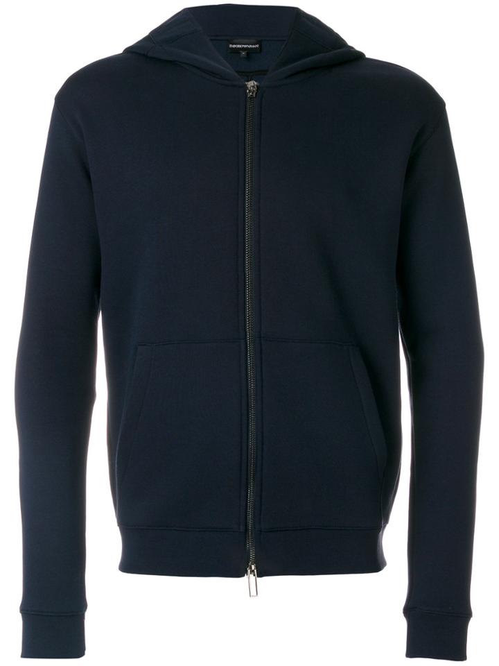 Emporio Armani Zip Hoodie - Blue