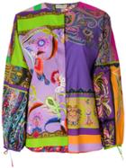 Etro Longsleeved Collarless Shirt - Multicolour