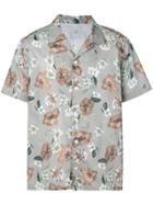 Eleventy Floral Print Shirt - Green