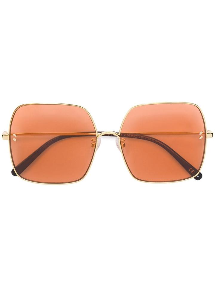 Stella Mccartney Eyewear Oversized Square Sunglasses - Metallic
