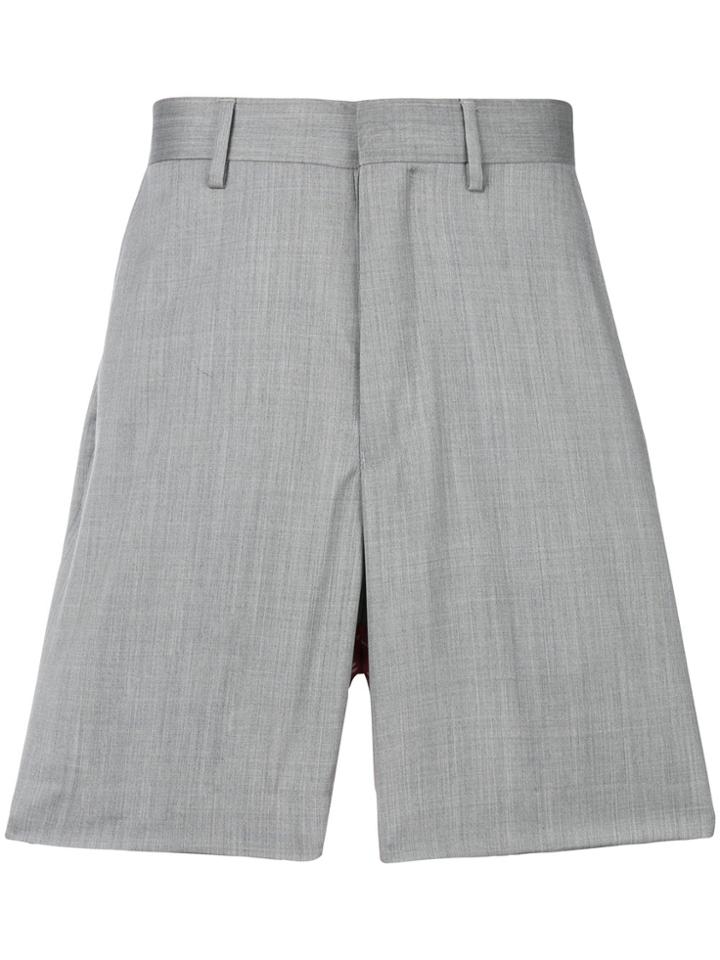 Paura Tailored Fitted Shorts - Grey