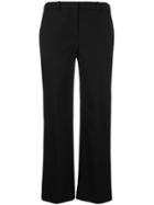 Theory Bootcut Cropped Trousers - Black