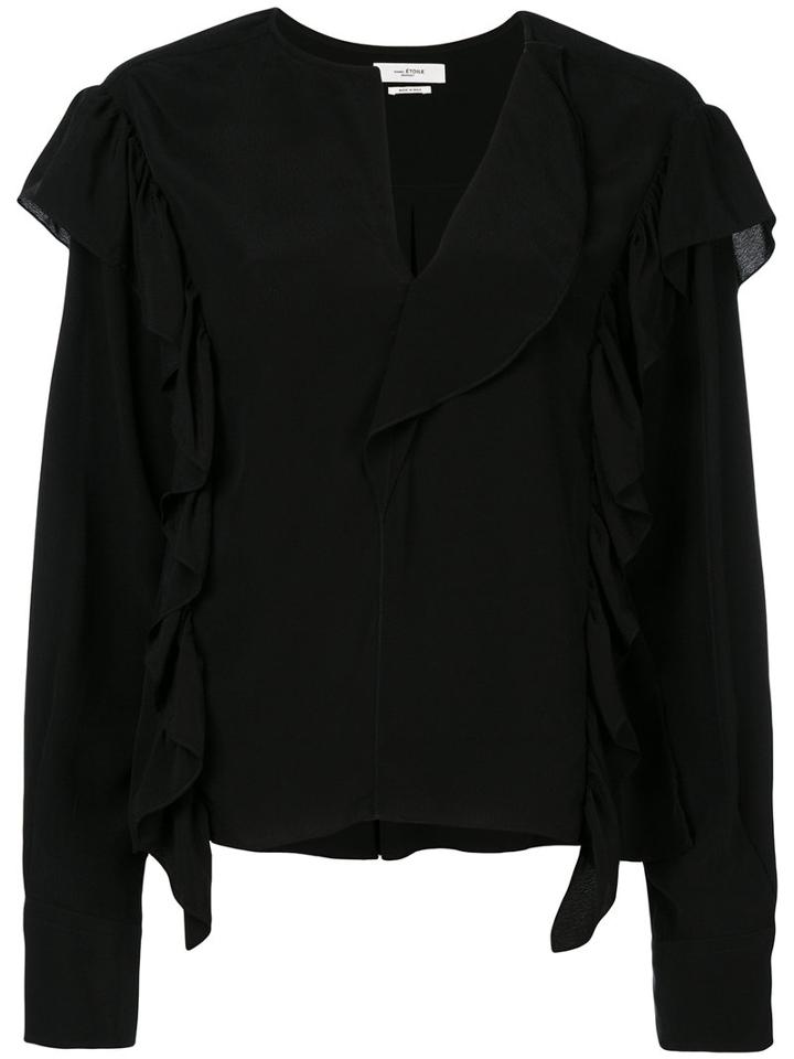 Isabel Marant Étoile - Welby Blouse - Women - Cupro - 40, Black, Cupro