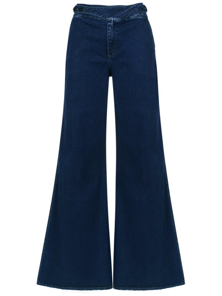 Tufi Duek Wide Leg Denim Trousers - Blue