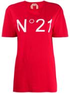 Nº21 Contrast Logo Print T-shirt - Red