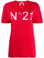 Nº21 Contrast Logo Print T-shirt - Red