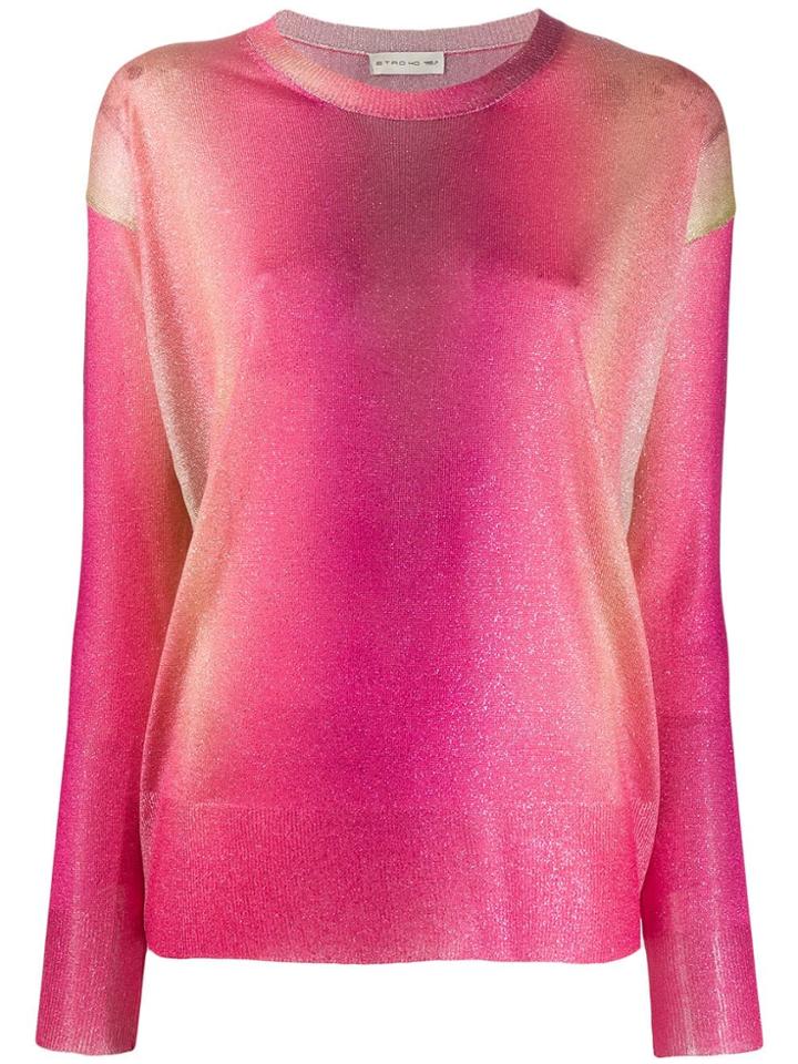 Etro Gradient-effect Sweater - Pink