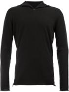 Label Under Construction Fitted Hooded Sweater - Black