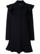 Goen.j Oversized Jacket, Women's, Size: Large, Black, Polyurethane/wool/bemberg