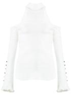 Andrea Bogosian Knit Top, Women's, Size: P, White, Rayon