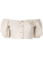 Suboo Off-the-shoulder Cropped Top - Neutrals