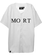 Mort X Swear 'mort' Mesh Baseball Shirt