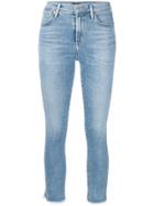 Citizens Of Humanity Frayed Cropped Skinny Jeans - Blue