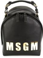 Msgm Logo Plaque Backpack