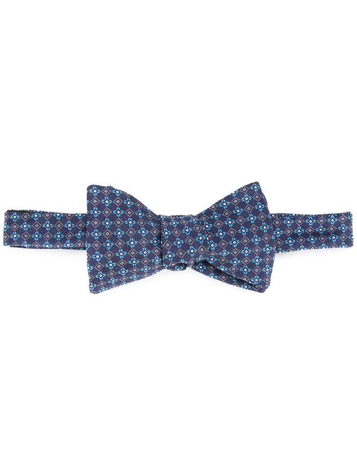 Gieves & Hawkes Textured Bow Tie - Blue