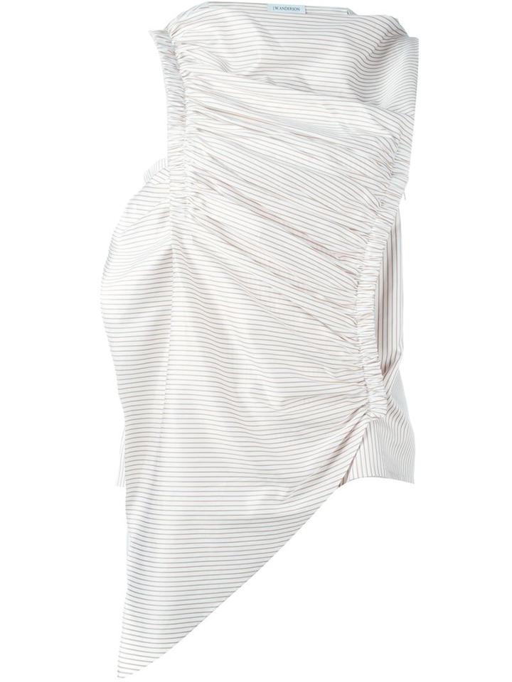 J.w. Anderson Striped Asymmetric Top