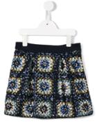 Ermanno Scervino Junior Sequin Patterned Skirt, Girl's, Size: 8 Yrs, Blue
