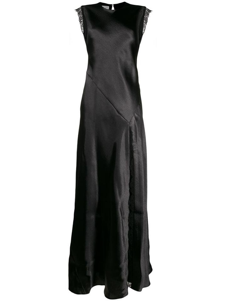 Philosophy Di Lorenzo Serafini Sleeveless Satin Gown - Black