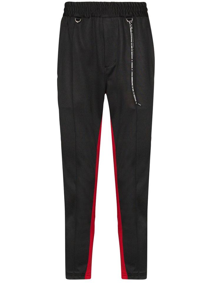 Mastermind Japan Skull Print Side Stripe Track Pants - Black