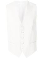 Tagliatore Button-up Waistcoat - White