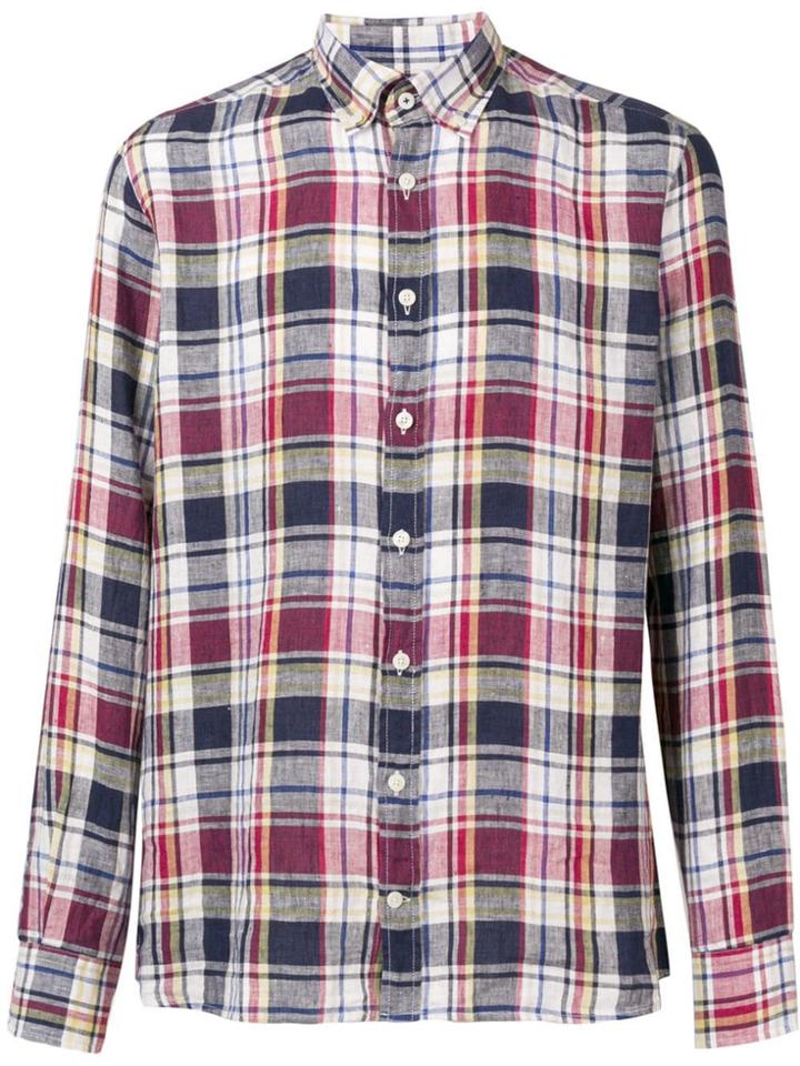 Hackett Check Print Shirt - Red