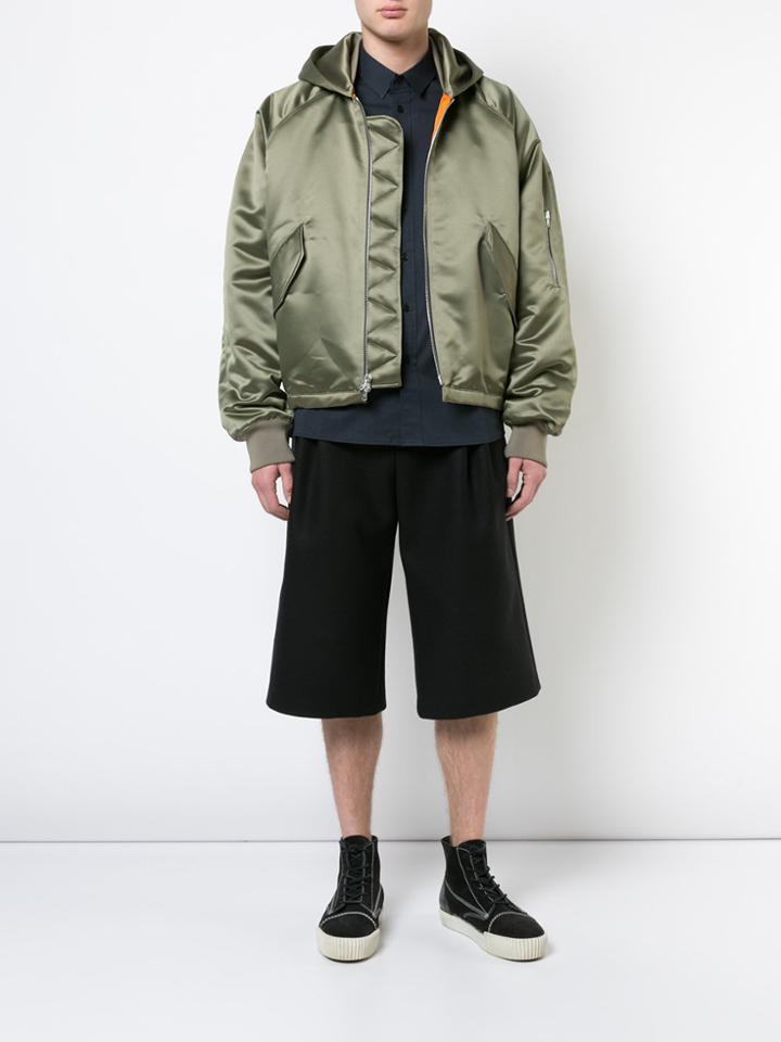 Fear Of God Hooded Bomber Jacket - Green
