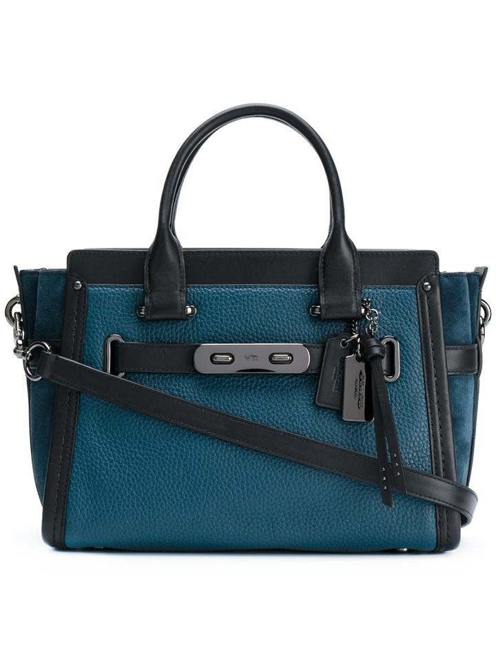 Coach - Swagger 27 Tote - Women - Leather - One Size, Black, Leather