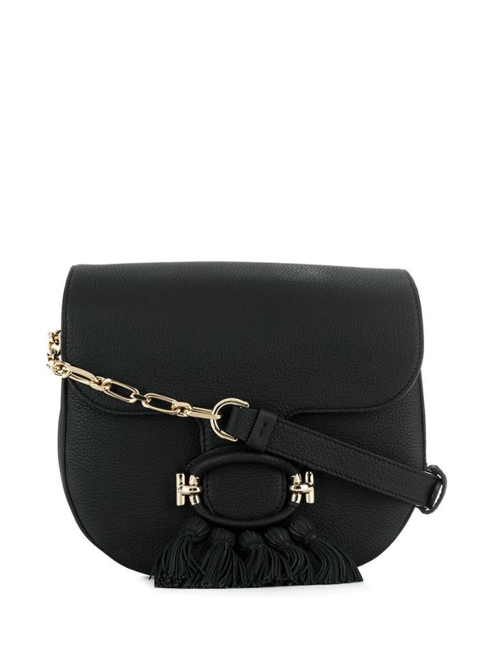 Tod's Fringe Details Shoulder Bag - Black