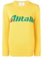 Alberta Ferretti 'alitalia' Knit Sweater - Yellow