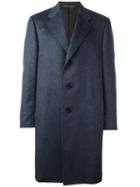Canali Classic Fit Coat, Men's, Size: 54, Blue, Silk/cupro/cashmere