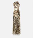 Christopher Kane Rose Print Wrap Dress