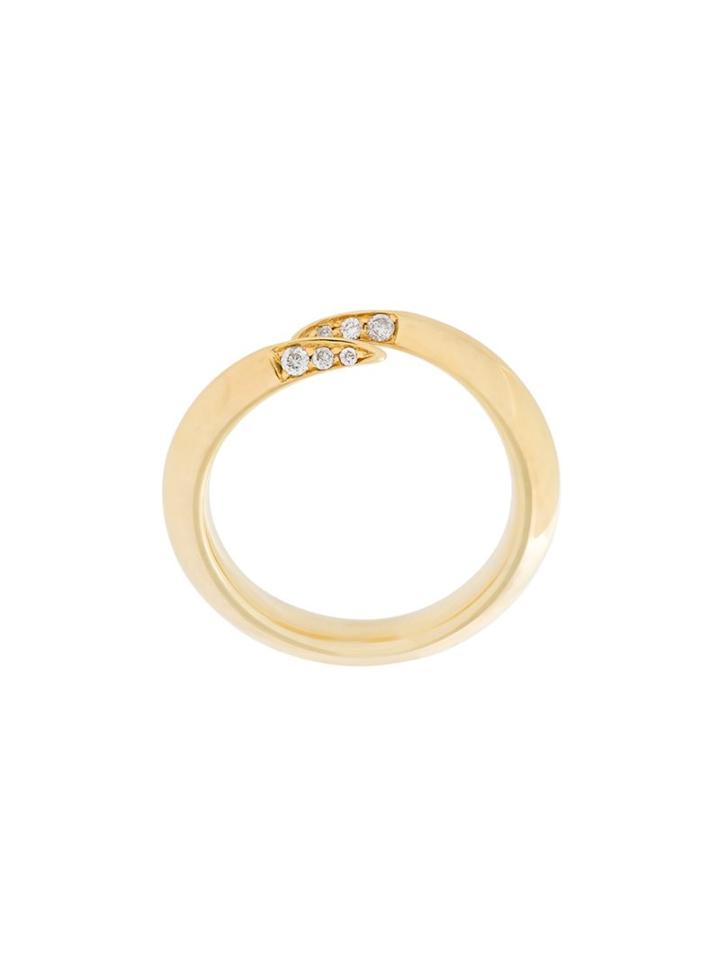 Shaun Leane 'signature Tusk' Diamond Wrap Ring, Women's, Size: 52, Metallic