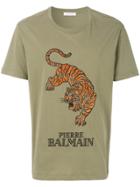 Pierre Balmain Tiger Logo T-shirt - Green