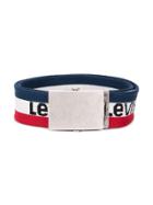 Levi's Kids Striped Logo Belt - Red