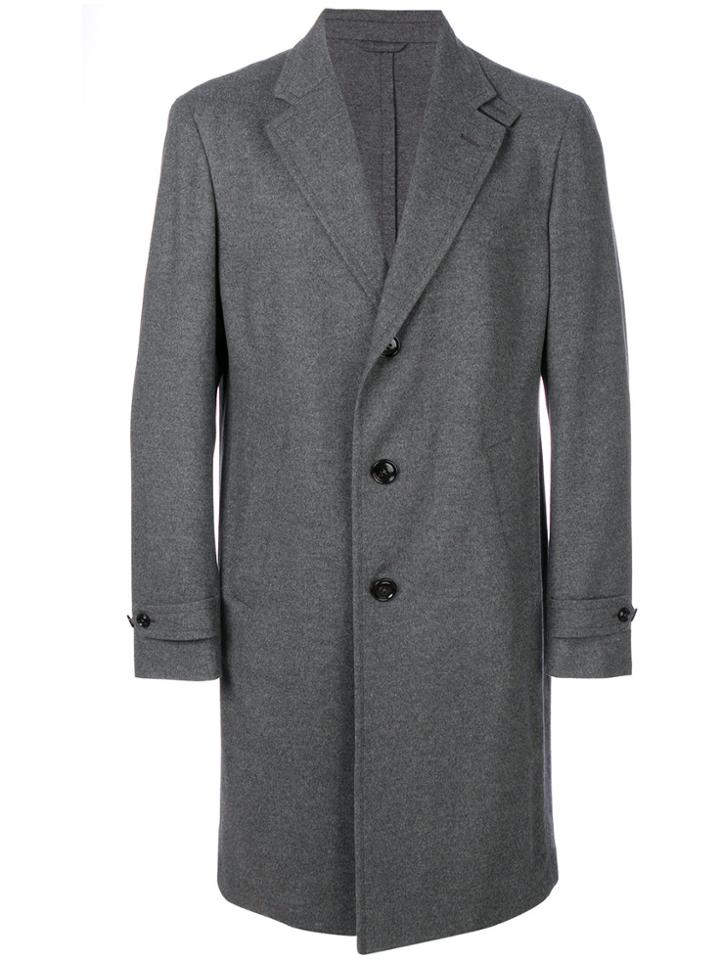 Ermenegildo Zegna Single Breasted Coat - Grey